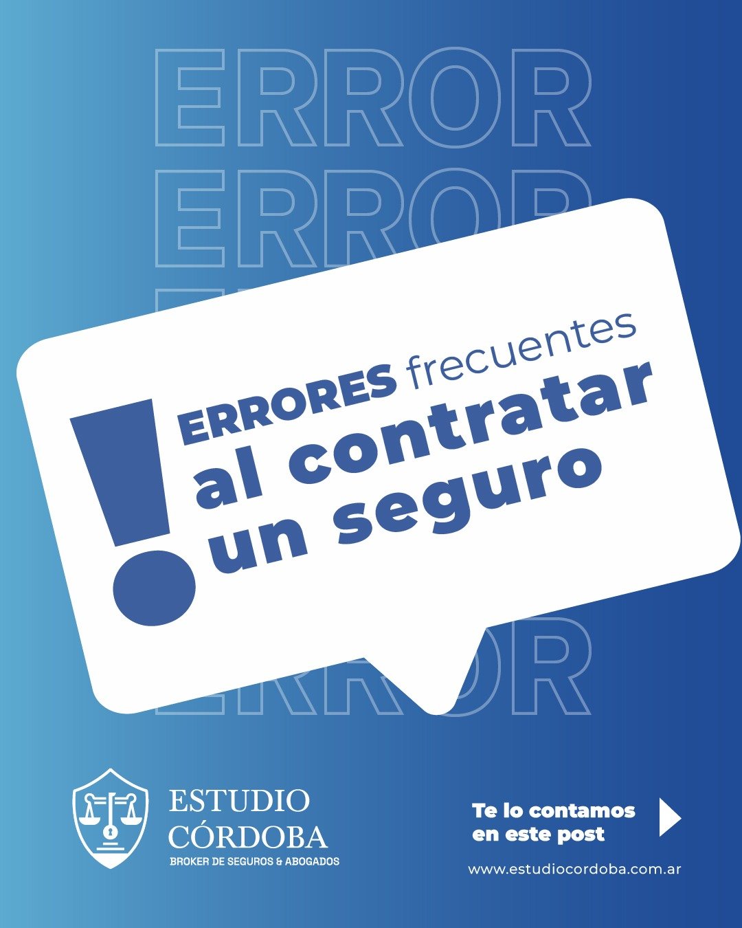 Errores comunes al contratar un seguro